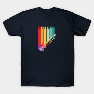 Colorful polygonal Electric guitar T-Shirt